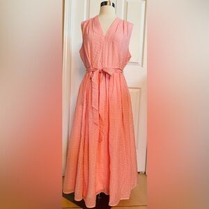 Kate Spade new gorgeous Pink Gingham Dress with Belt